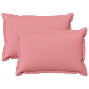 Vidaxl kussensloop 2 pcs houten roze 50 x 70 cm faux linnen