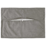 Vidaxl kussensloop 6 st houten lichtgrijs 50 x 70 cm corduroy