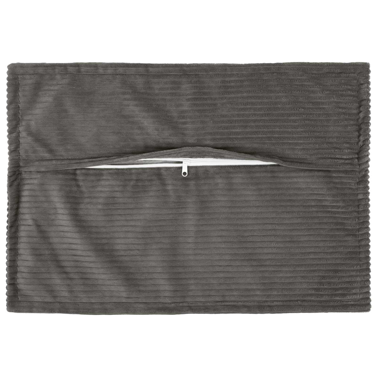 Vidaxl kussensloop 2 st houten donkergrijs 50 x 70 cm corduroy