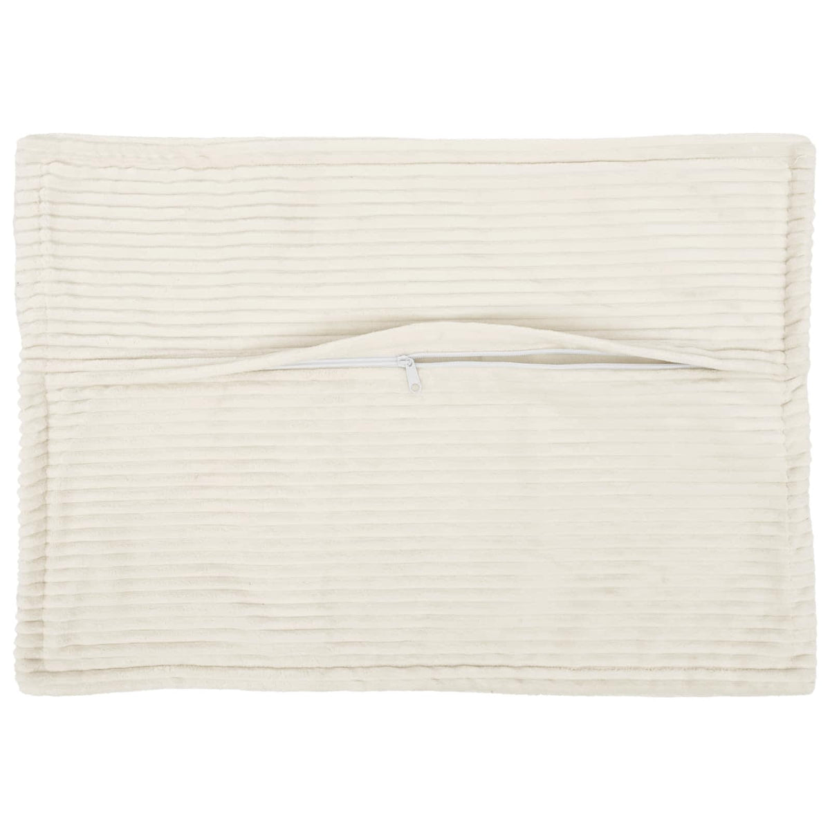 Vidaxl kussensloop 2 st houten crèmekleurig 50 x 70 cm corduroy