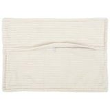 Vidaxl kussensloop 2 st houten crèmekleurig 50 x 70 cm corduroy