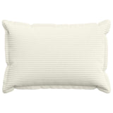 Vidaxl kussensloop 2 st houten crèmekleurig 50 x 70 cm corduroy