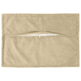 Vidaxl kussensloop 6 st houten lichtgroen grijs 50 x 70 cm corduroy