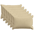 Vidaxl kussensloop 6 st houten lichtgroen grijs 50 x 70 cm corduroy