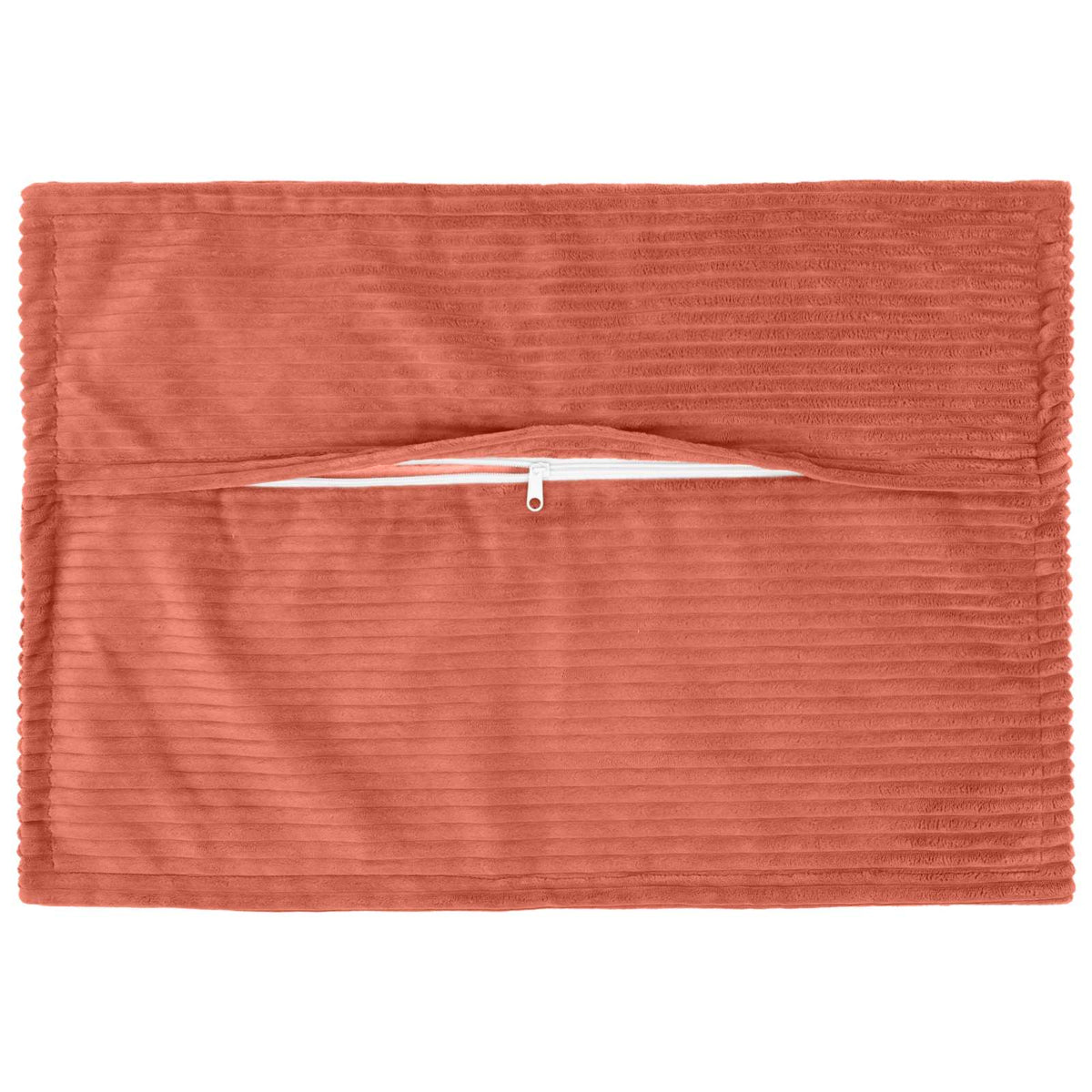 Vidaxl kussensloop 2 st houten rood-oranje 50 x 70 cm corduroy