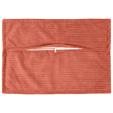 Vidaxl kussensloop 6 st houten rood-oranje 50 x 70 cm corduroy