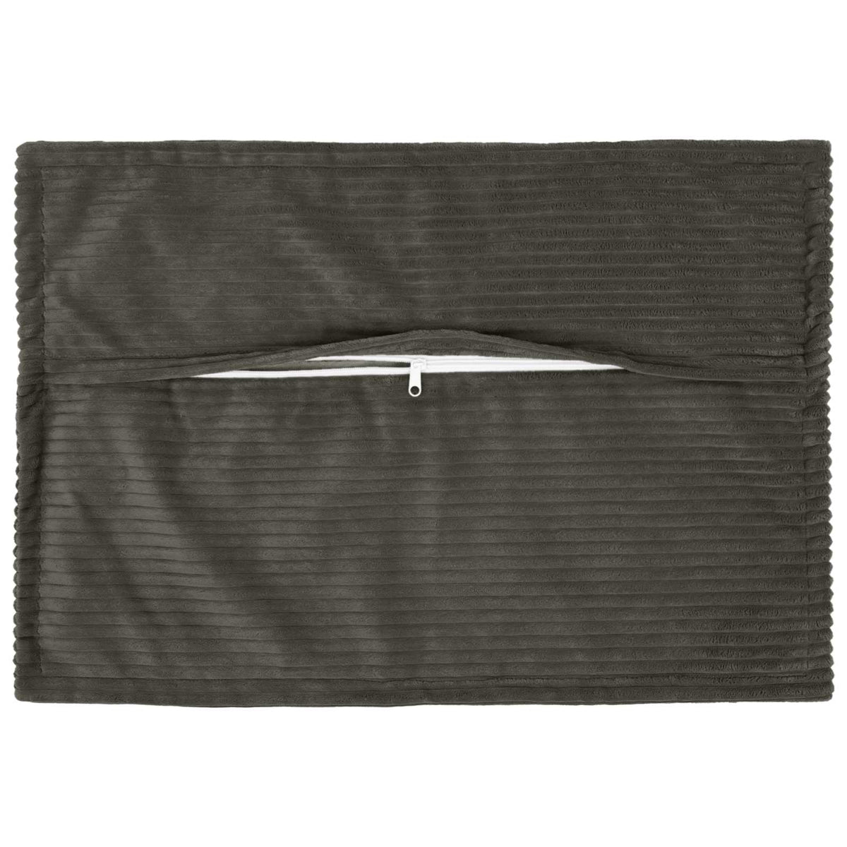 Vidaxl kussensloop 2 st houten antraciet 50 x 70 cm corduroy