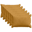 Vidaxl kussensloop 6 st houten geel 50 x 70 cm corduroy