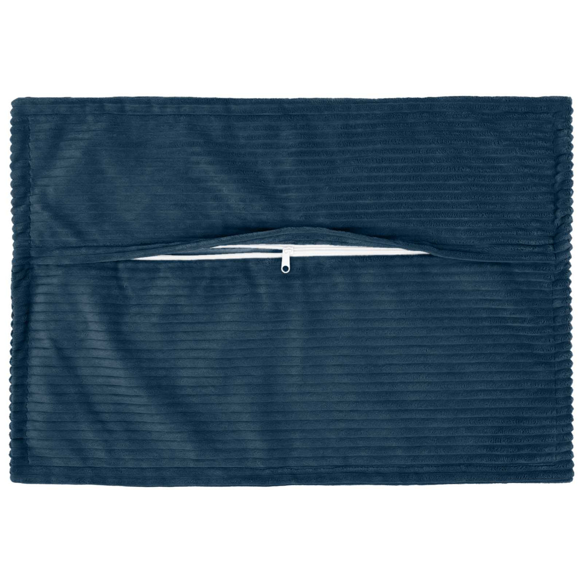 Vidaxl kussensloop 2 st houten marineblauw 50 x 70 cm corduroy