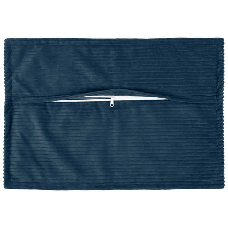 Vidaxl kussensloop 2 st houten marineblauw 50 x 70 cm corduroy
