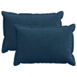 Vidaxl kussensloop 2 st houten marineblauw 50 x 70 cm corduroy