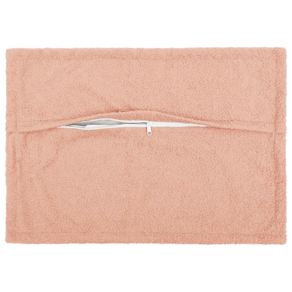 Vidaxl kussensloop 2 st houten roze 50 x 70 cm bouclé