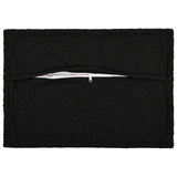 Vidaxl kussensloop 6 pcs houten zwart 50 x 70 cm bouclé