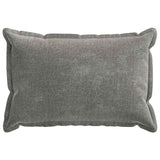 Vidaxl kussensloop 6 st houten donkergrijs 50 x 70 cm chenille stof