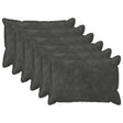 Vidaxl kussensloop 6 pcs houten antracietkleurig 50 x 70 cm