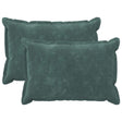 Vidaxl kussensloop 2 pcs houten zee blauw 50 x 70 cm microfiber fleece