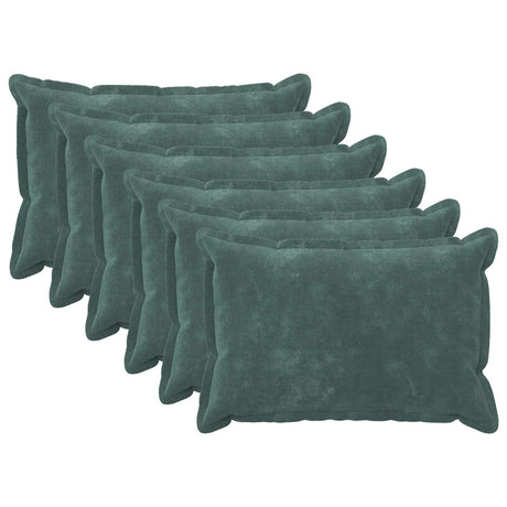 Vidaxl kussensloop 6 pcs houten zee blauw 50 x 70 cm microfiber fleece