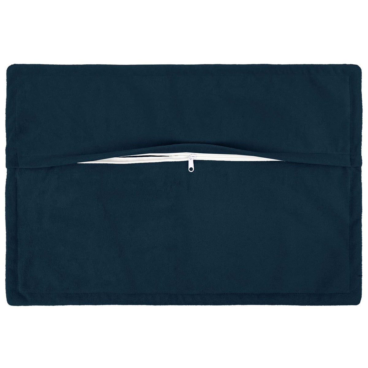 Vidaxl kussensloop 2 pcs houten blauw 50 x 70 cm microfiber fleece