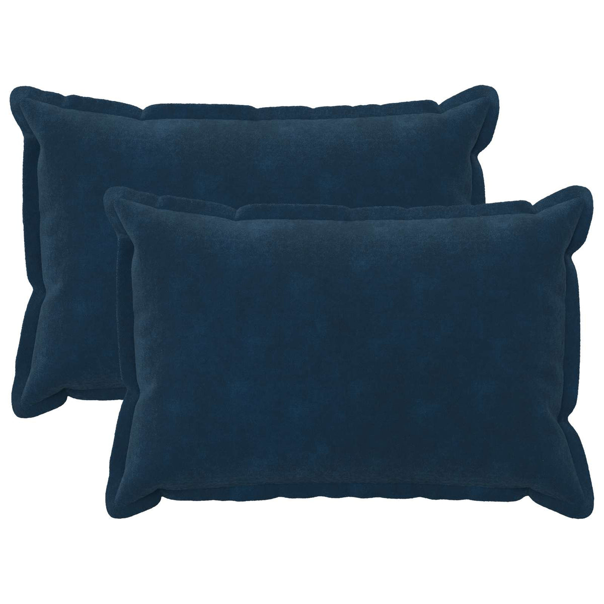 Vidaxl kussensloop 2 pcs houten blauw 50 x 70 cm microfiber fleece