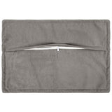 Vidaxl kussensloop 2 pcs houten lichtgrijs 50 x 70 cm