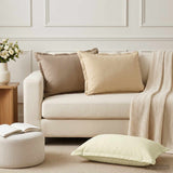 Vidaxl kussensloop 6 st houten beige 50 x 80 cm polyester