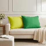 Vidaxl kussensloop 6 st houten groen 50 x 80 cm polyester