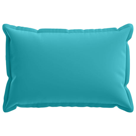 Vidaxl kussensloop 2 st houten turquoise 50 x 70 cm polyester