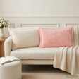 Vidaxl kussensloop 6 st houten roze 50 x 70 cm nep konijnenbont