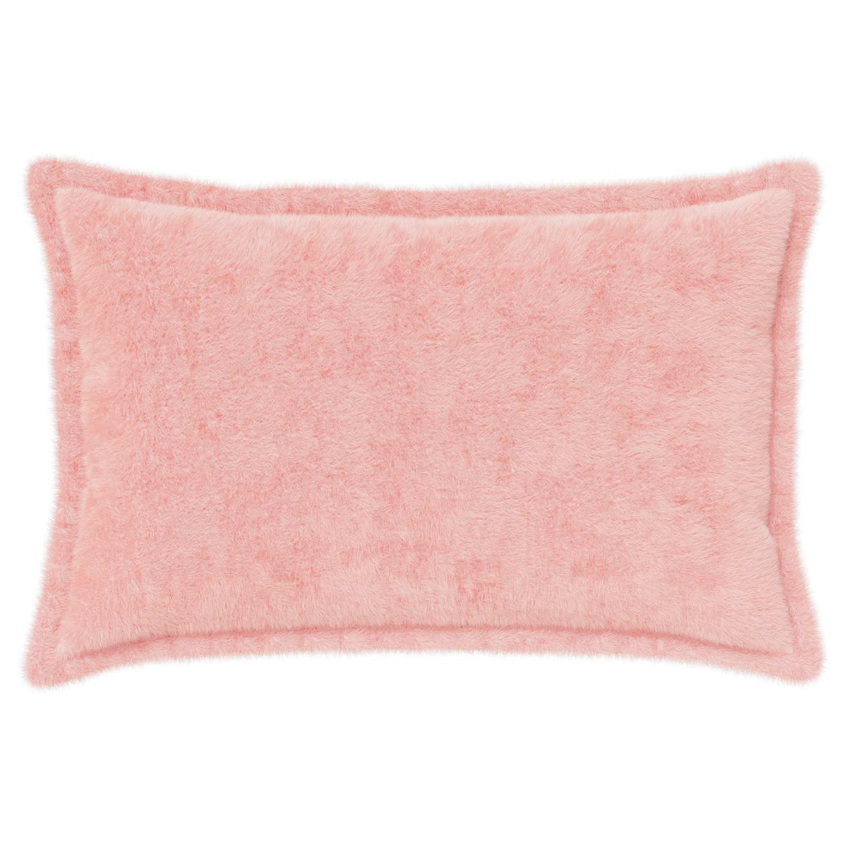 Vidaxl kussensloop 6 st houten roze 50 x 70 cm nep konijnenbont