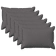 Vidaxl kussensloop 6 pcs houten lichtgrijs 50 x 75 cm faux linnen