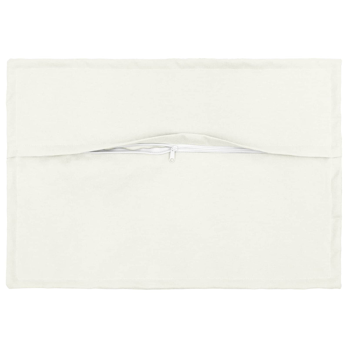 Vidaxl kussensloop 6 pcs houten wit 50 x 75 cm faux linnen