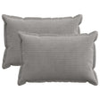 Vidaxl kussensloop 2 st houten lichtgrijs 50 x 75 cm corduroy