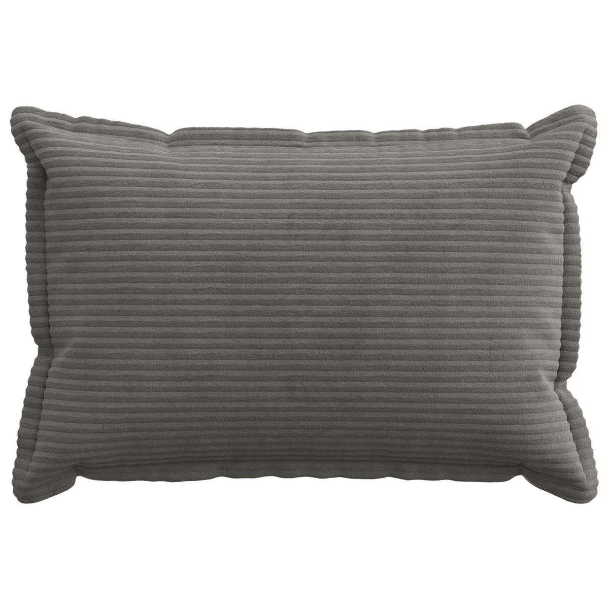 Vidaxl kussensloop 6 st houten donkergrijs 50 x 75 cm corduroy