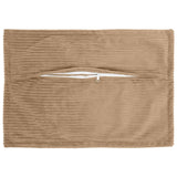 Vidaxl kussensloop 2 st houten bruin 50 x 75 cm corduroy