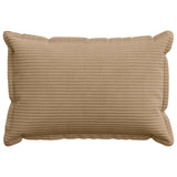 Vidaxl kussensloop 2 st houten bruin 50 x 75 cm corduroy
