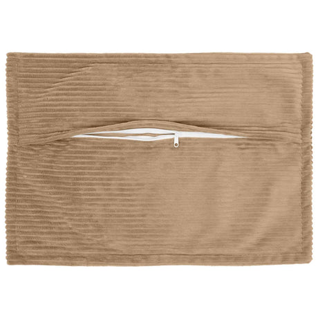 Vidaxl kussensloop 6 st houten bruin 50 x 75 cm corduroy