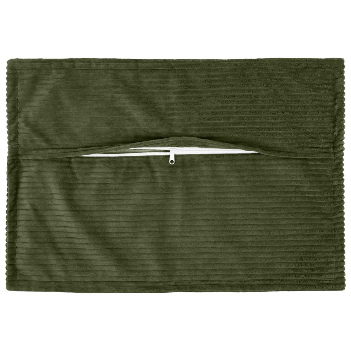 Vidaxl kussensloop 2 st houten groen 50 x 75 cm corduroy