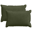 Vidaxl kussensloop 2 st houten groen 50 x 75 cm corduroy
