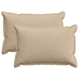 Vidaxl kussensloop 2 st houten taupe 50 x 75 cm corduroy