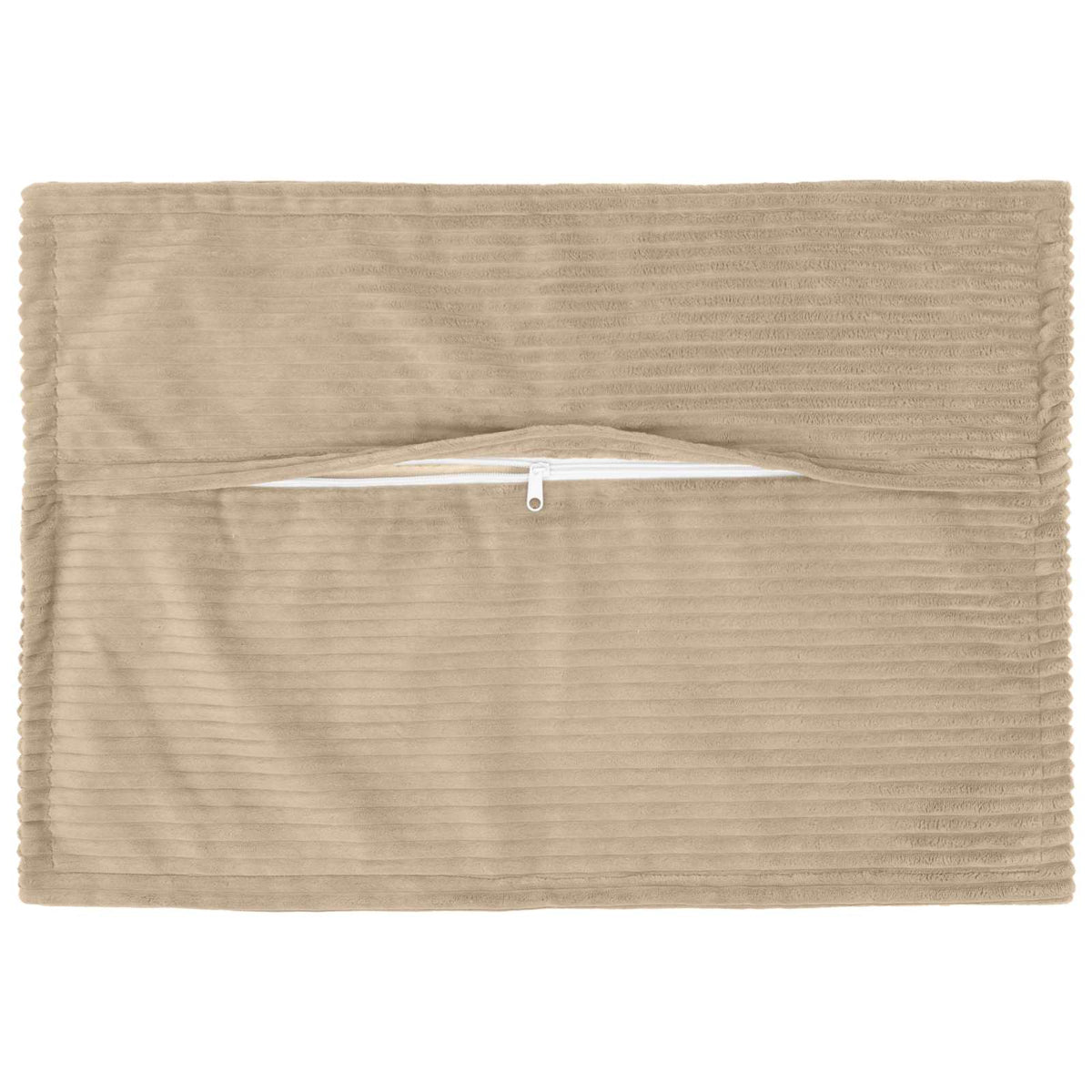 Vidaxl kussensloop 6 st houten taupe 50 x 75 cm corduroy