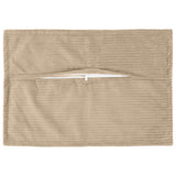 Vidaxl kussensloop 6 st houten taupe 50 x 75 cm corduroy