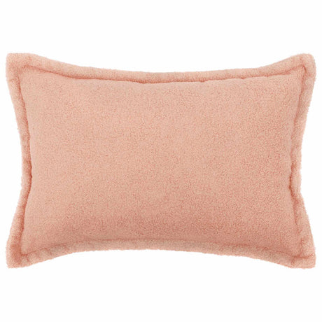 Vidaxl kussensloop 6 pcs houten roze 50 x 75 cm bouclé