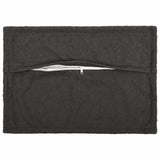 Vidaxl kussensloop 6 pcs houten donkergrijs 50 x 75 cm bouclé