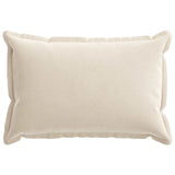 Vidaxl kussensloop 2 st houten crèmekleurig 50 x 75 cm chenille stof