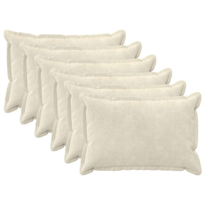 Vidaxl kussensloop 6 pcs houten crèmekleurig 50 x 75 cm