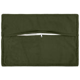 Vidaxl kussensloop 6 pcs houten groen 50 x 75 cm microfiber fleece