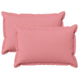 Vidaxl kussensloop 2 pcs houten roze 50 x 80 cm faux linnen