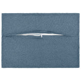 Vidaxl kussensloop 2 pcs houten jeans blauw 50 x 80 cm faux linnen