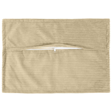 Vidaxl kussensloop 6 st houten lichtgroen grijs 50 x 80 cm corduroy