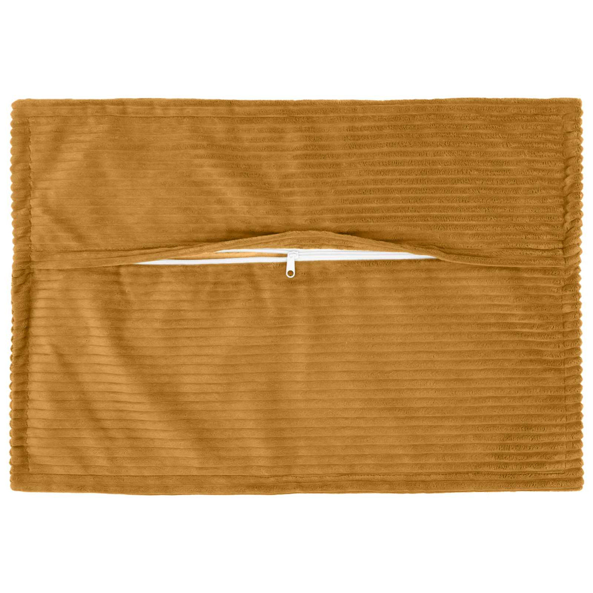 Vidaxl kussensloop 2 st houten geel 50 x 80 cm corduroy